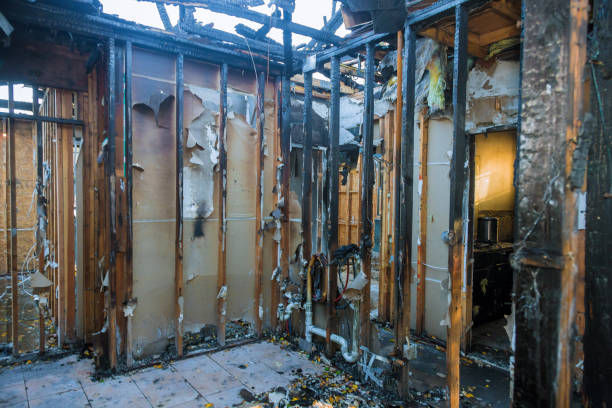Professional Fire Board Up technician working in Hamilton, TX